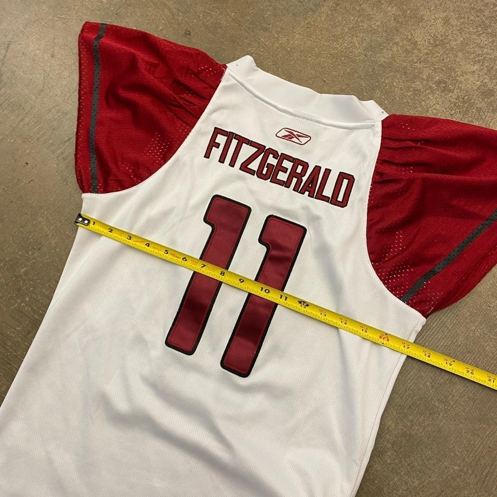 Vintage NFL Arizona Cardinals Larry Fitzgerald Womens Football Jersey Reebok M - Picture 7 of 8